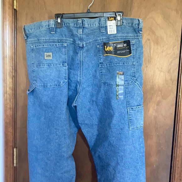 Relisted Lee carpenter loose fit straight leg retro stone men’s jean 42 x 32 - Picture 14 of 16